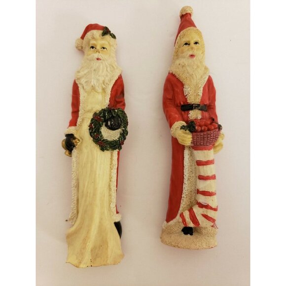 Christmas 2 Pencil Santas Magnets 1990 (OR135) unbranded China - Picture 1 of 2